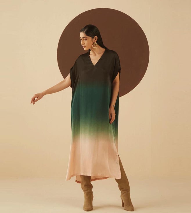 Buy Kanelle Naomi Ombre Kaftan Dress 
