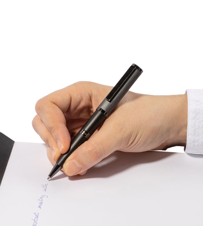 Buy Hugo Boss Black & Grey Formation Gleam Ballpoint Pen Online Tata