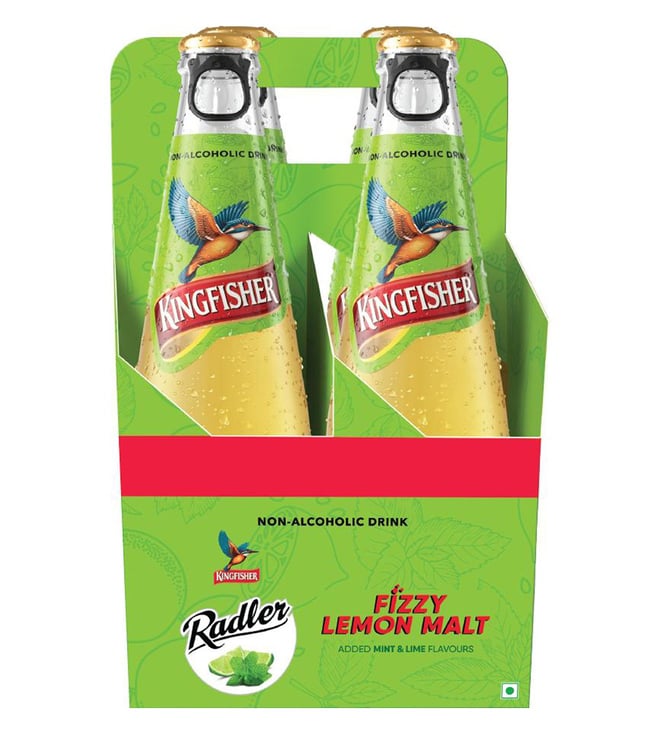 Buy KINGFISHER Radler Non Alcoholic Malt Drink, Mint and Lime 300 ml Online Tata CLiQ Luxury