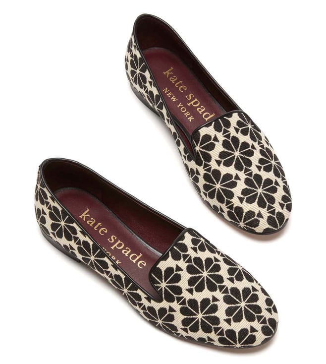 Buy Kate Spade Black Logo Flower Jacquard Lounge Loafers for Women Online @  Tata CLiQ Luxury