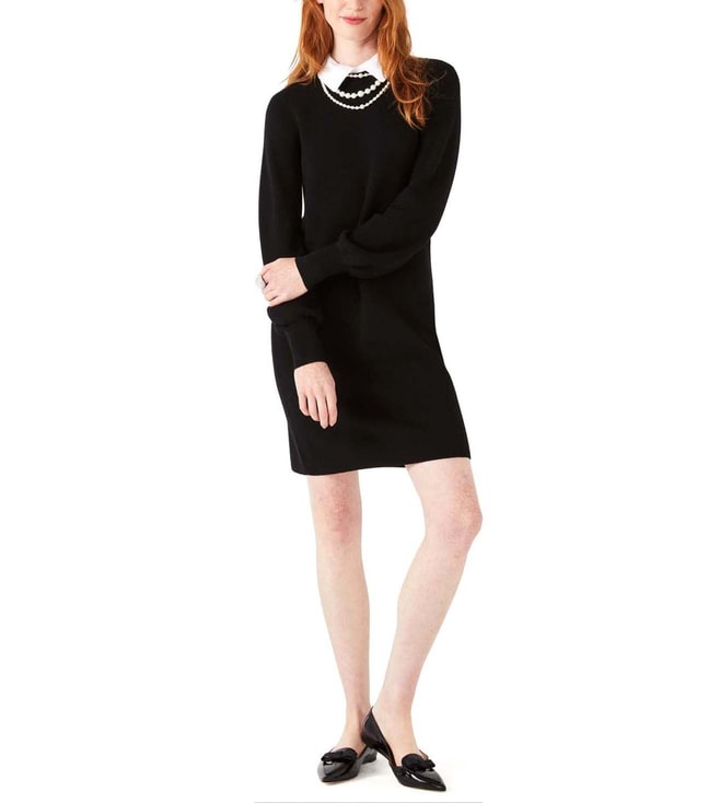 Buy Kate Spade Black Regular Fit Pearl Necklace Sweater Dress for Women  Online @ Tata CLiQ Luxury