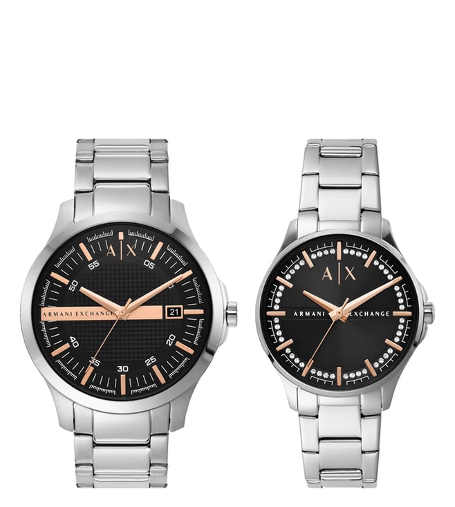 Buy Armani Exchange AX7132SET Hampton Analog Couple Watches Online