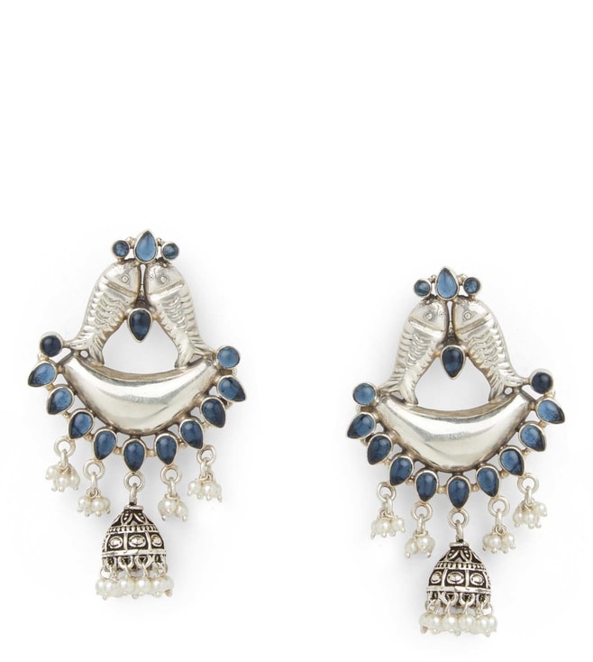 Earring Shop blue german earrings online at bebaakstudiocom  Bebaak