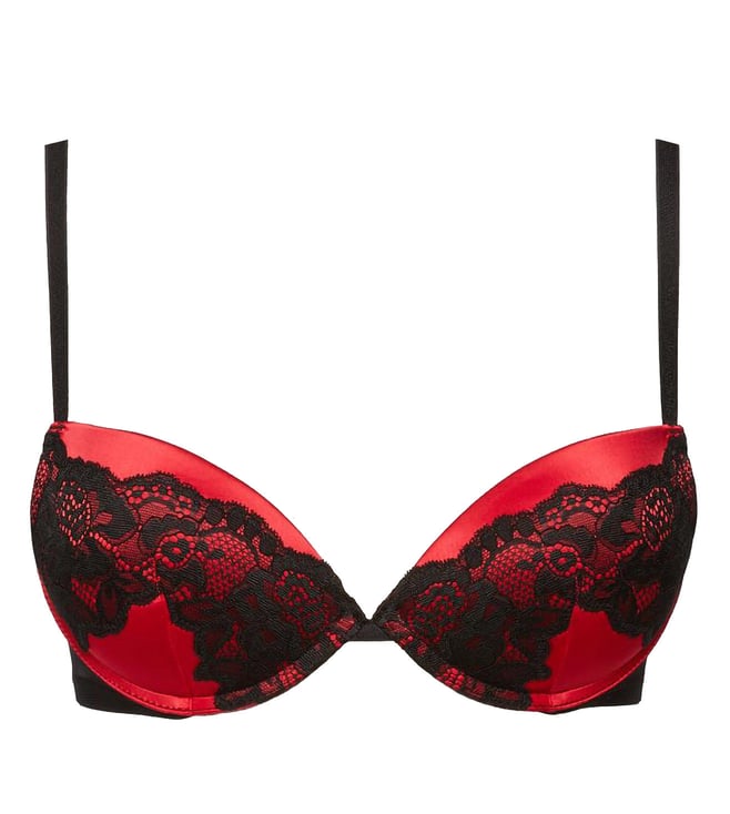 Buy YamamaY Black Bridal Xmas Festival Under Wired Demi Cup Bra only at ...