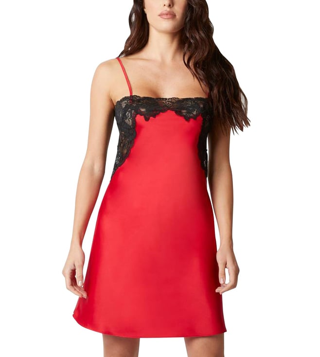 Buy YamamaY Red Lace Babydoll Romper for Women Online @ Tata CLiQ