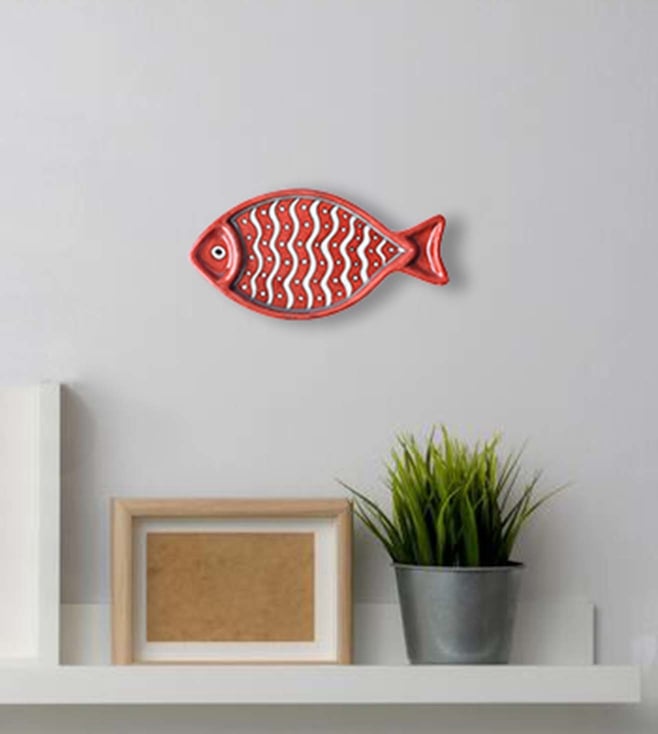 Buy Neerja Brown Flying Fish Hanging Plate Big Original Home Dinnerware Only At Tata Cliq Luxury