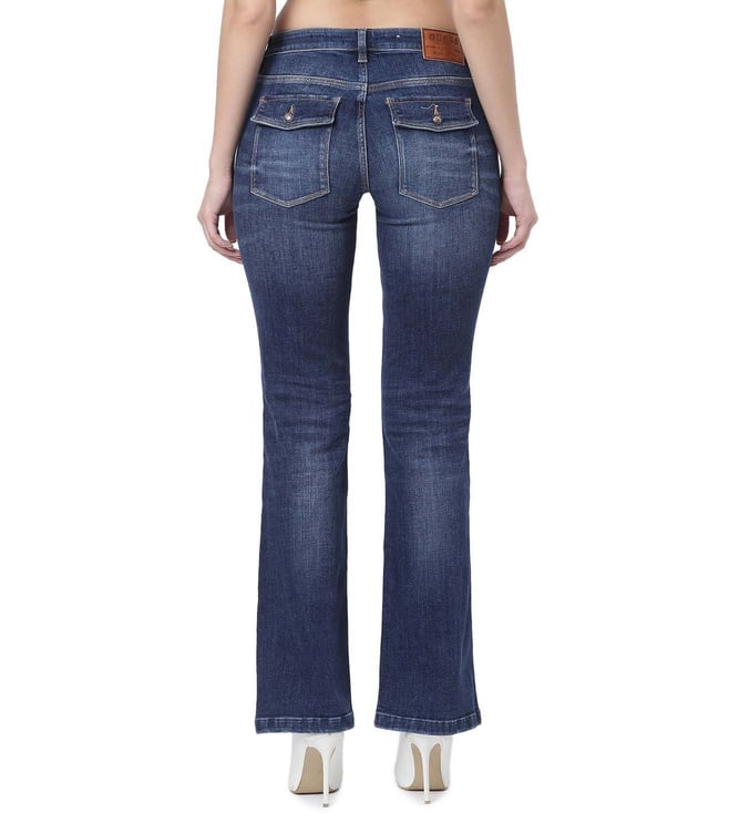 Buy Guess Blue River Flare Fit Sexy Boot Flaps Jeans for Women Online ...