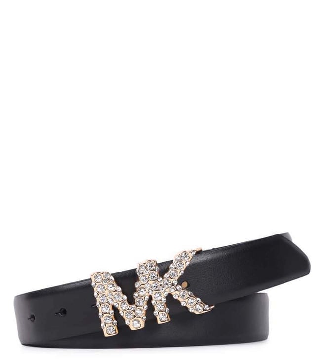 black and gold mk belt