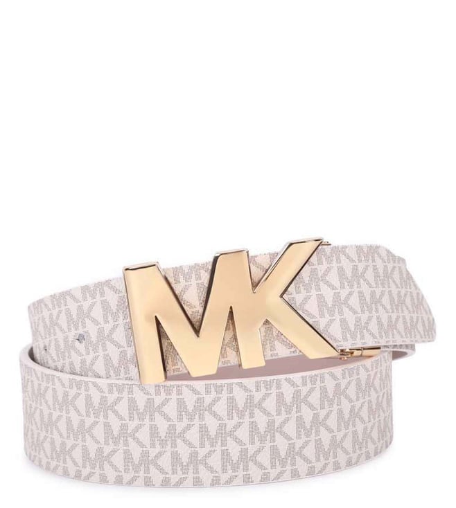 Buy Michael Kors Soft Pink & Gold Logo Reversible Leather Belt for Women  Online @ Tata CLiQ Luxury