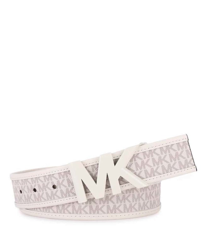 white michael kors belt