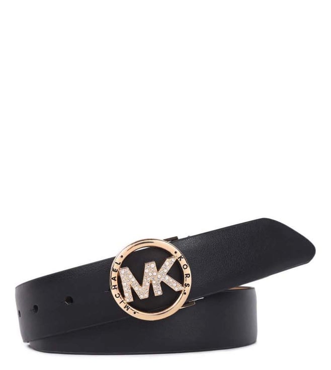 Buy Michael Kors Black & Gold Leather Waist Belt for Women Online @ Tata  CLiQ Luxury