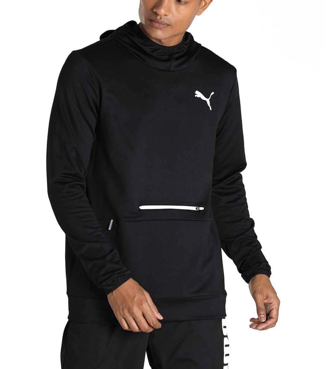 puma mens long sleeve moisture wicking hoodie