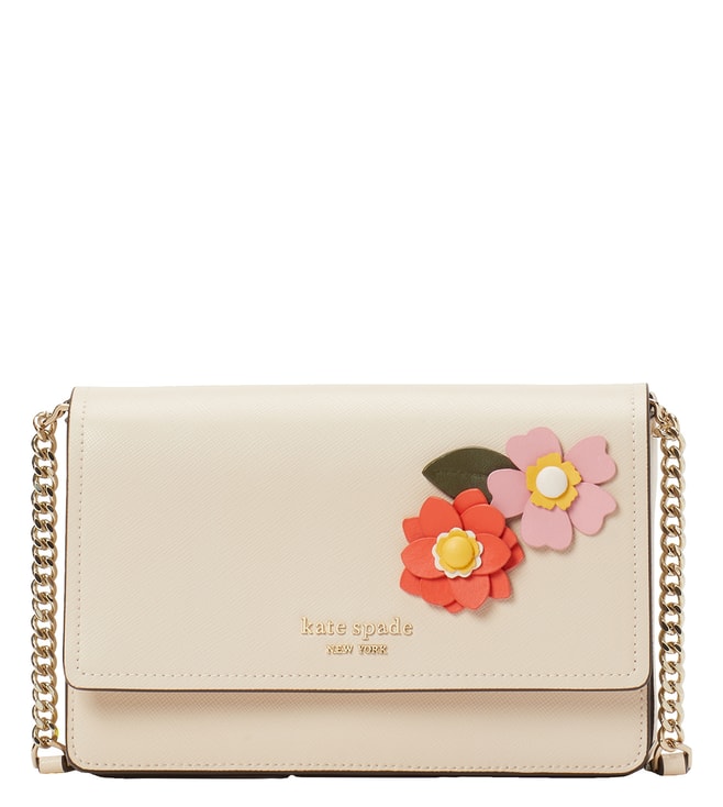 Buy Kate Spade Beige Petal Small Cross Body Bag Online @ Tata CLiQ Luxury