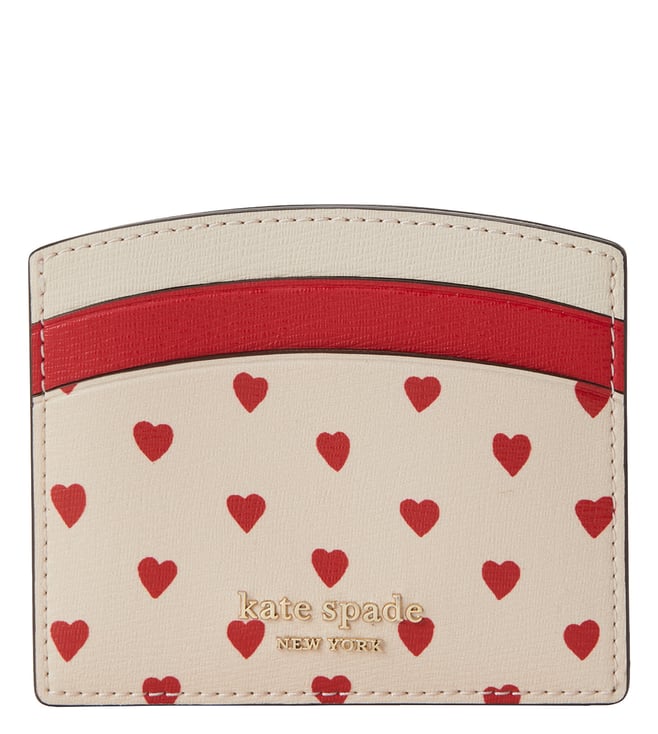 Buy Kate Spade Red & Beige Spencer Small Wallet Online @ Tata CLiQ Luxury