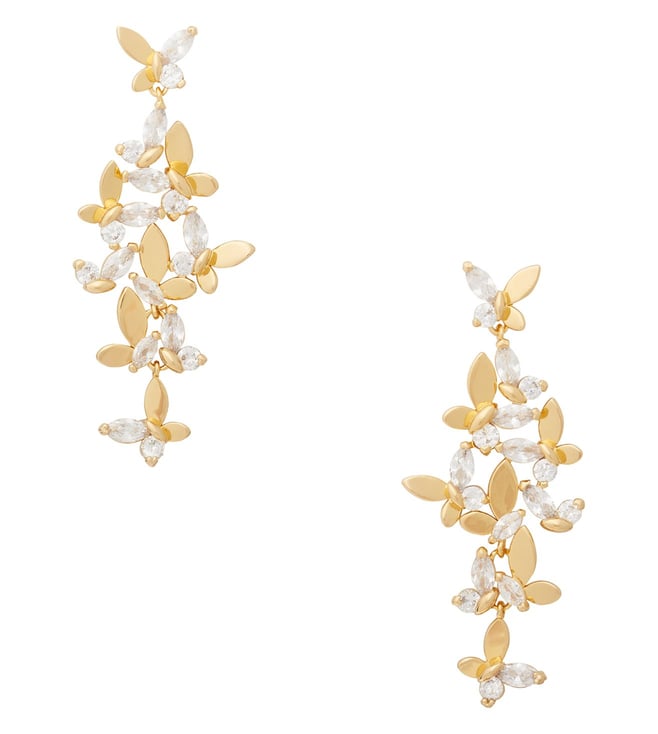 Buy Kate Spade Beige Social Butterfly Earrings Online @ Tata CLiQ Luxury