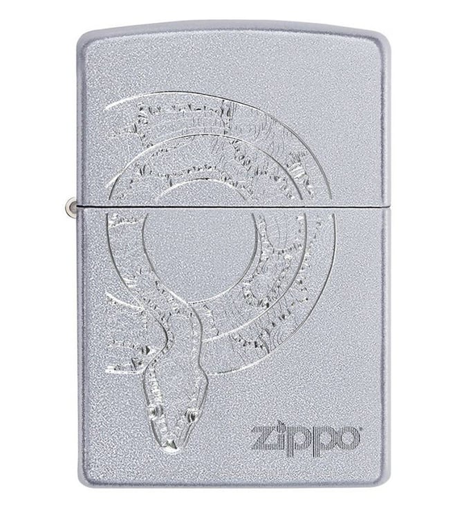 Buy Zippo Snake Satin Chrome Pocket Lighter Online @ Tata CLiQ Luxury