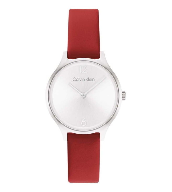 Calvin klein hot sale red watch