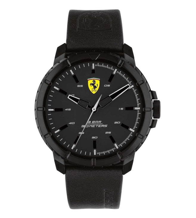 Buy SCUDERIA FERRARI Men Black & Yellow Analogue Watch 0830261 - Watches  for Men 7688423 | Myntra