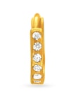 Graceful Floral Gold and Diamond Nose Pin