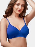 Buy Trylo-Oh-so-pretty you! Blue Non Wired Padded T-Shirt Bra for Women  Online @ Tata CLiQ