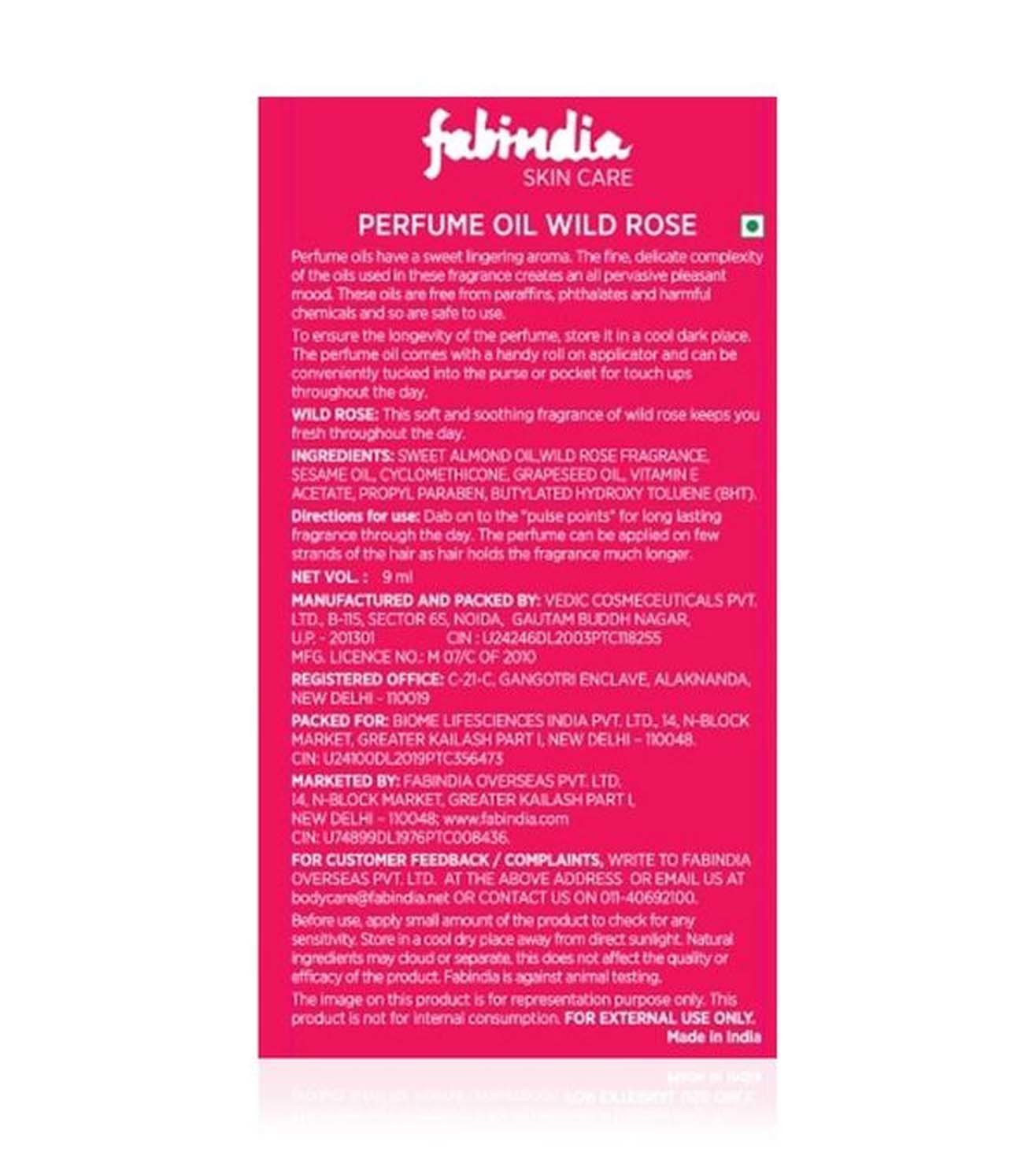 Fabindia roll on discount perfume