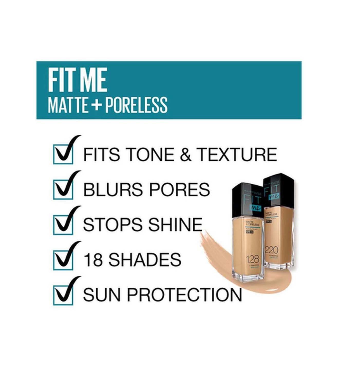 Buy Maybelline New York Fit Me Matte+Poreless Liquid Foundation