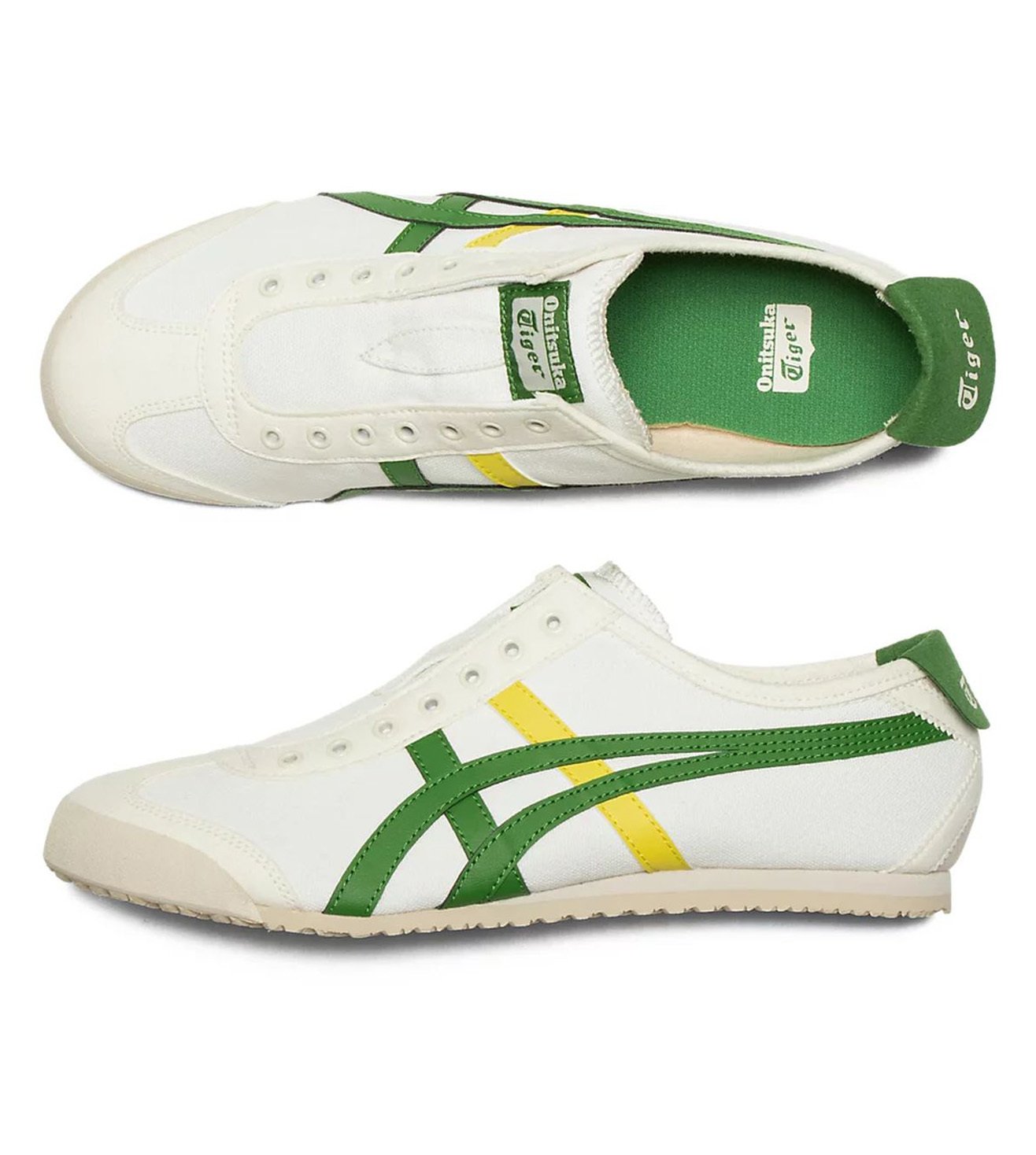onitsuka white green