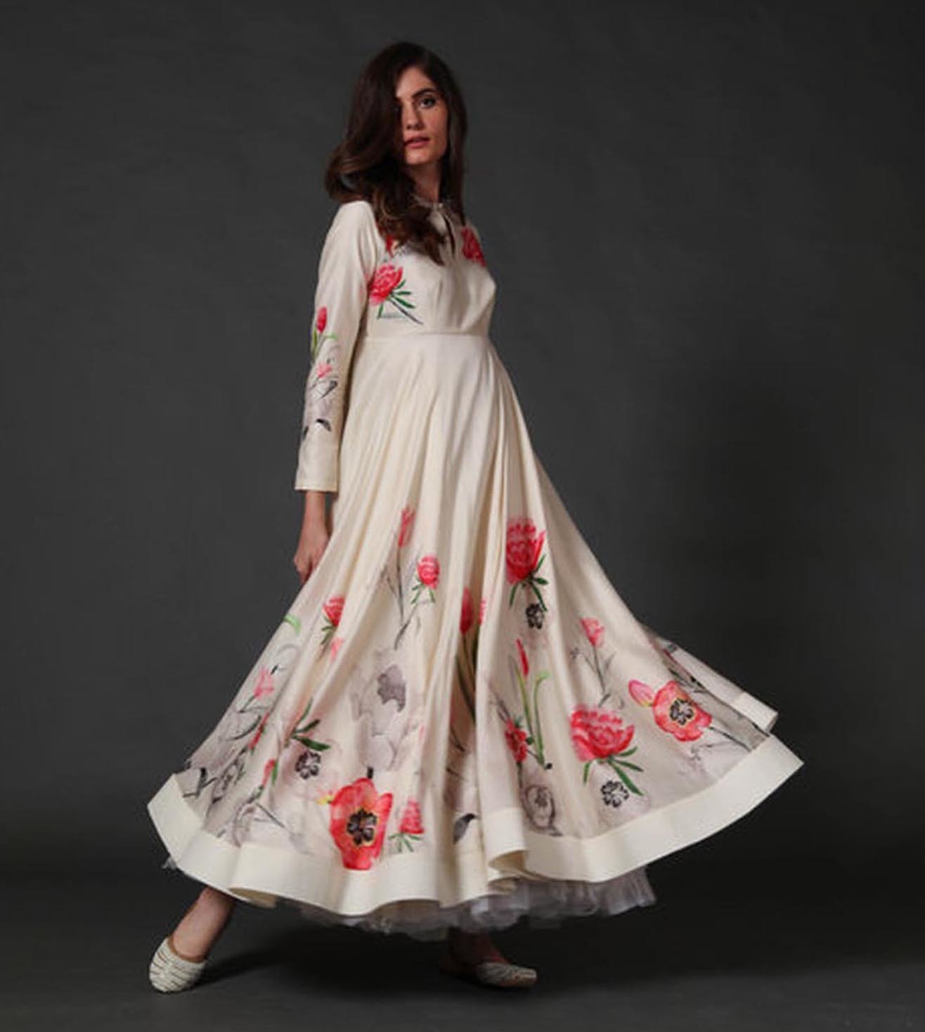 Buy Floral Digital Printed Anarkali for Women Online @ Tata CLiQ Luxury