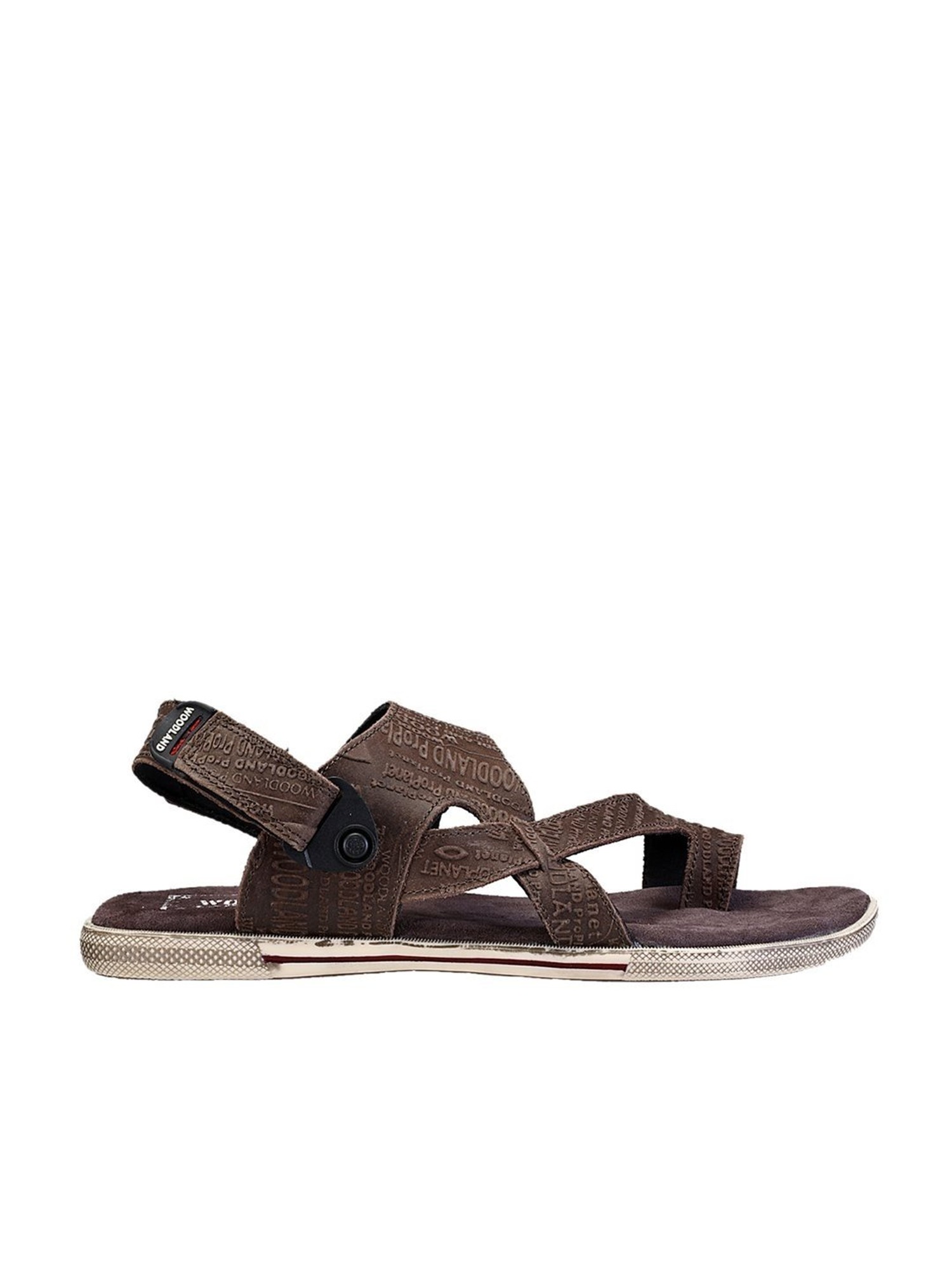 Buy WOODLAND Mens Synthetic Suede Velcro Closure Sandals | Shoppers Stop
