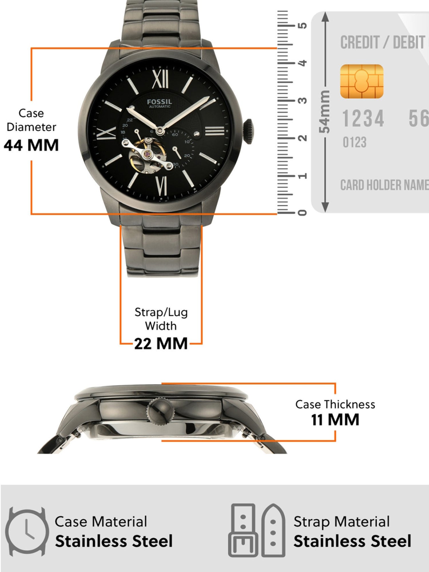 Buy Fossil ME3172 Townsman Analog Watch 