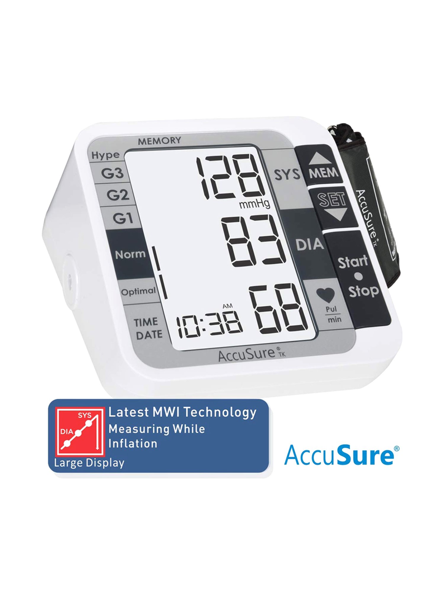 accusure tk blood pressure monitor