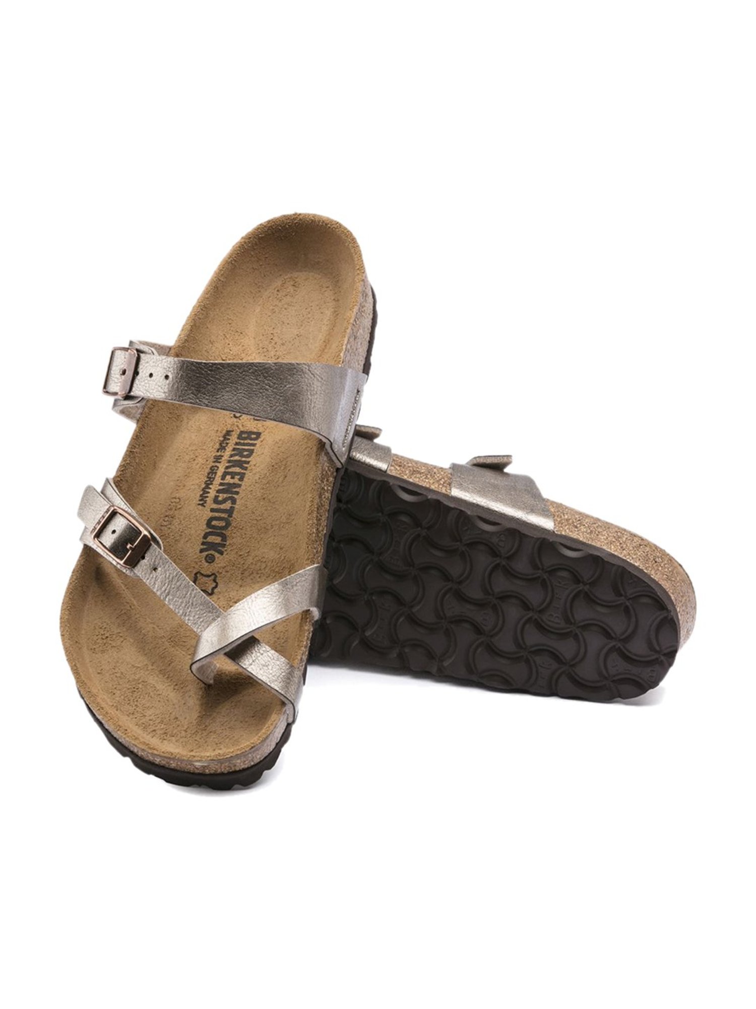 Buy Birkenstock Mayari Bronze Regular Width Cross Strap Sandals