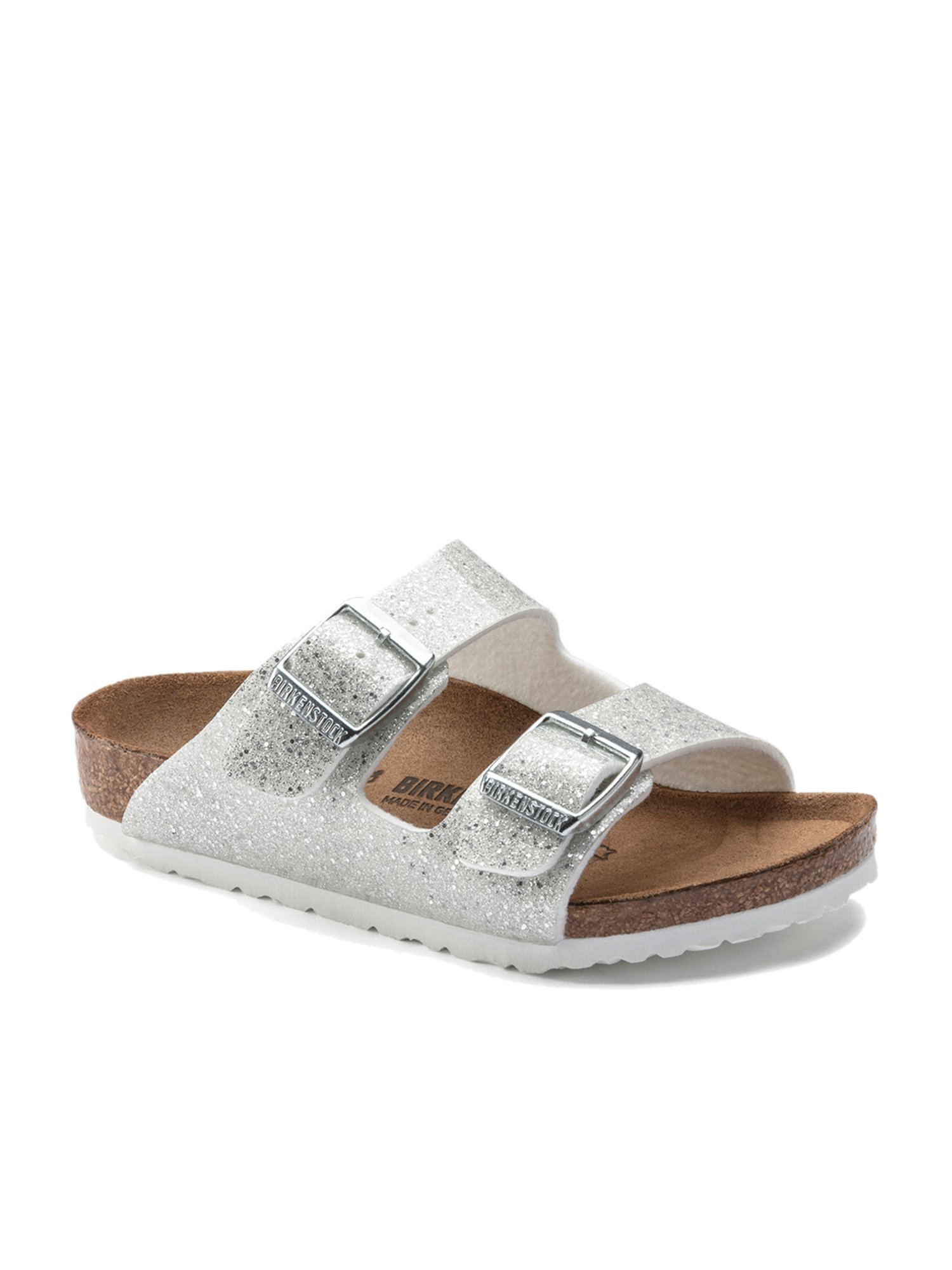 Buy Birkenstock Kids Arizona Silver Regular Width Casual Sandals