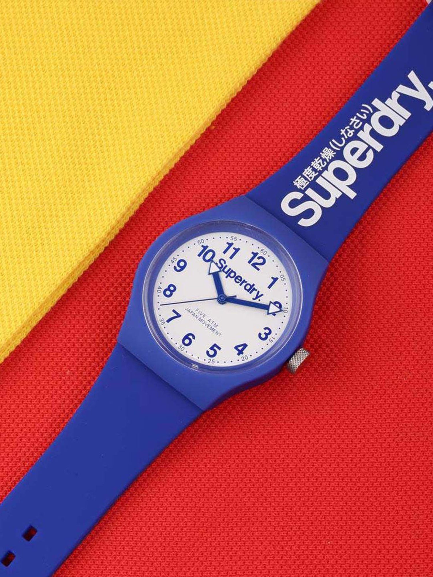 Amazon.com: Superdry Sport Quartz Watch with Silicone Strap, 18 (Model:  SYG347UO),Blue/Orange : Clothing, Shoes & Jewelry