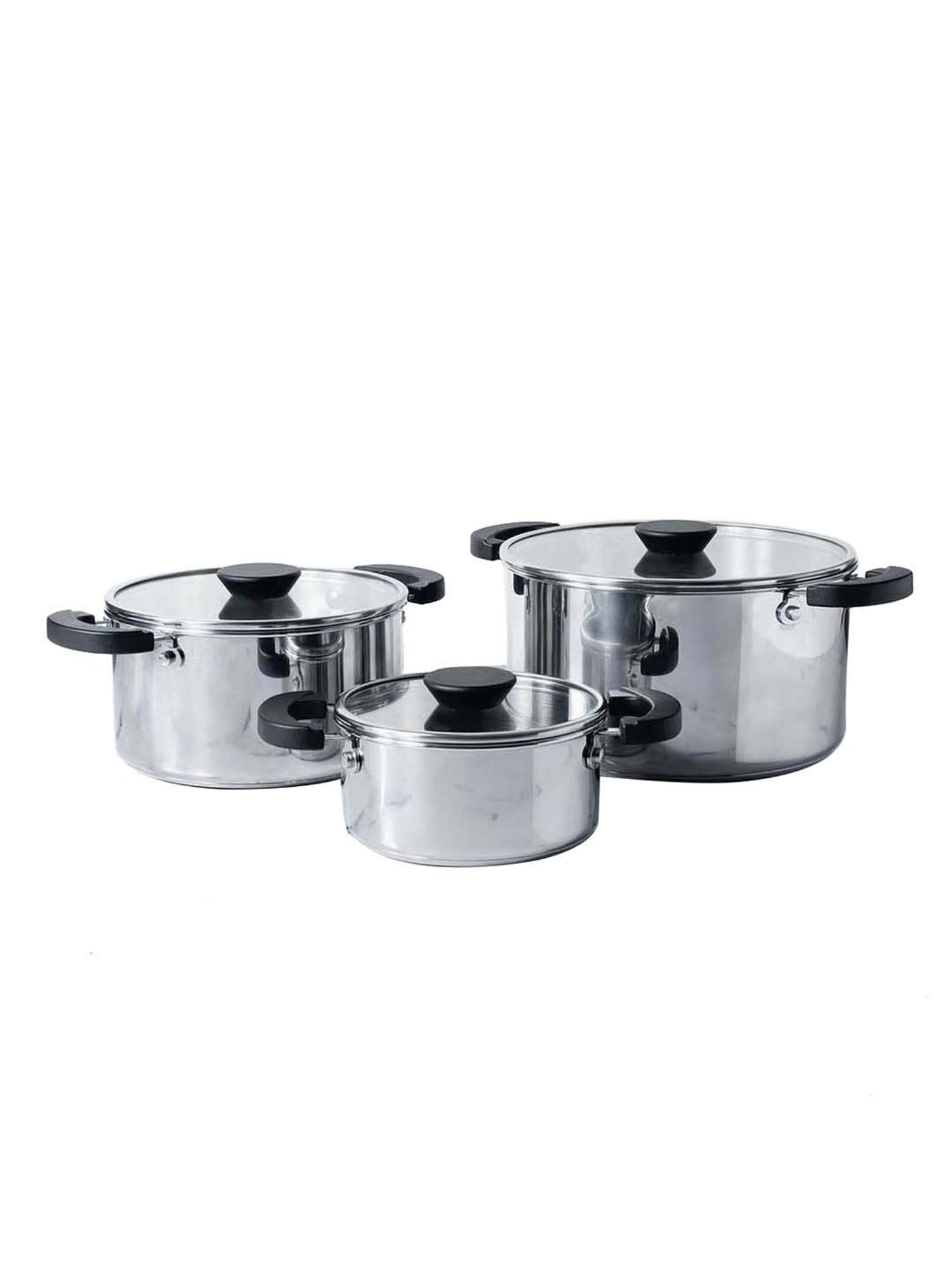 Meyer Select Nickel Free Stainless Steel 3 Piece Cookware Set, Steel  Cookware For Kitchen