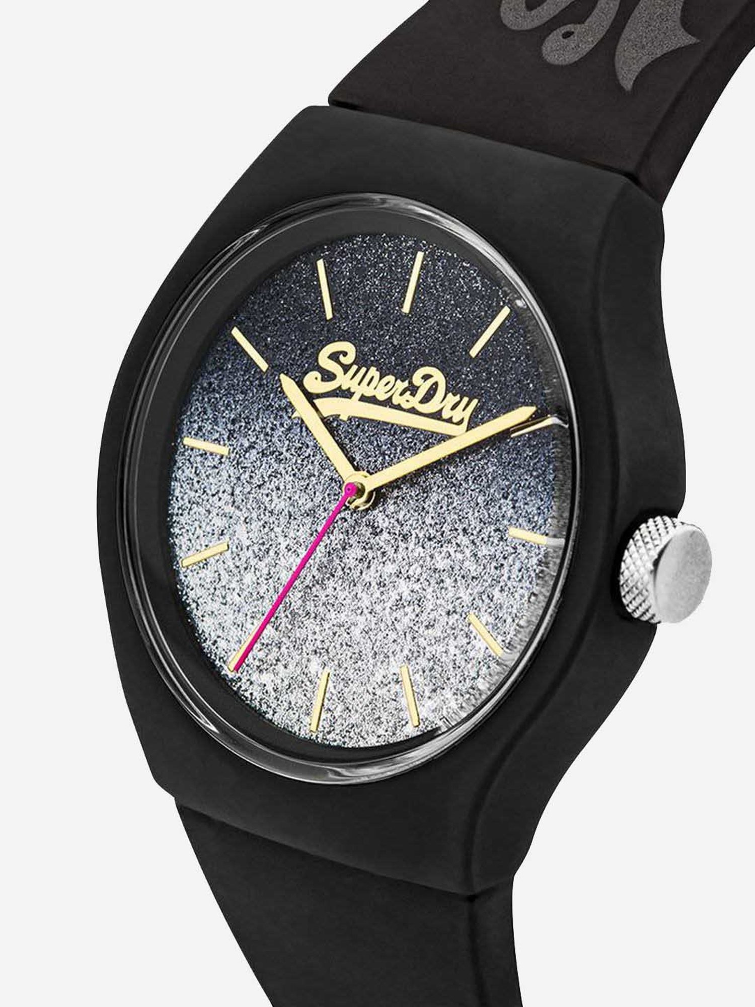 superdry urban ombre glitter watch