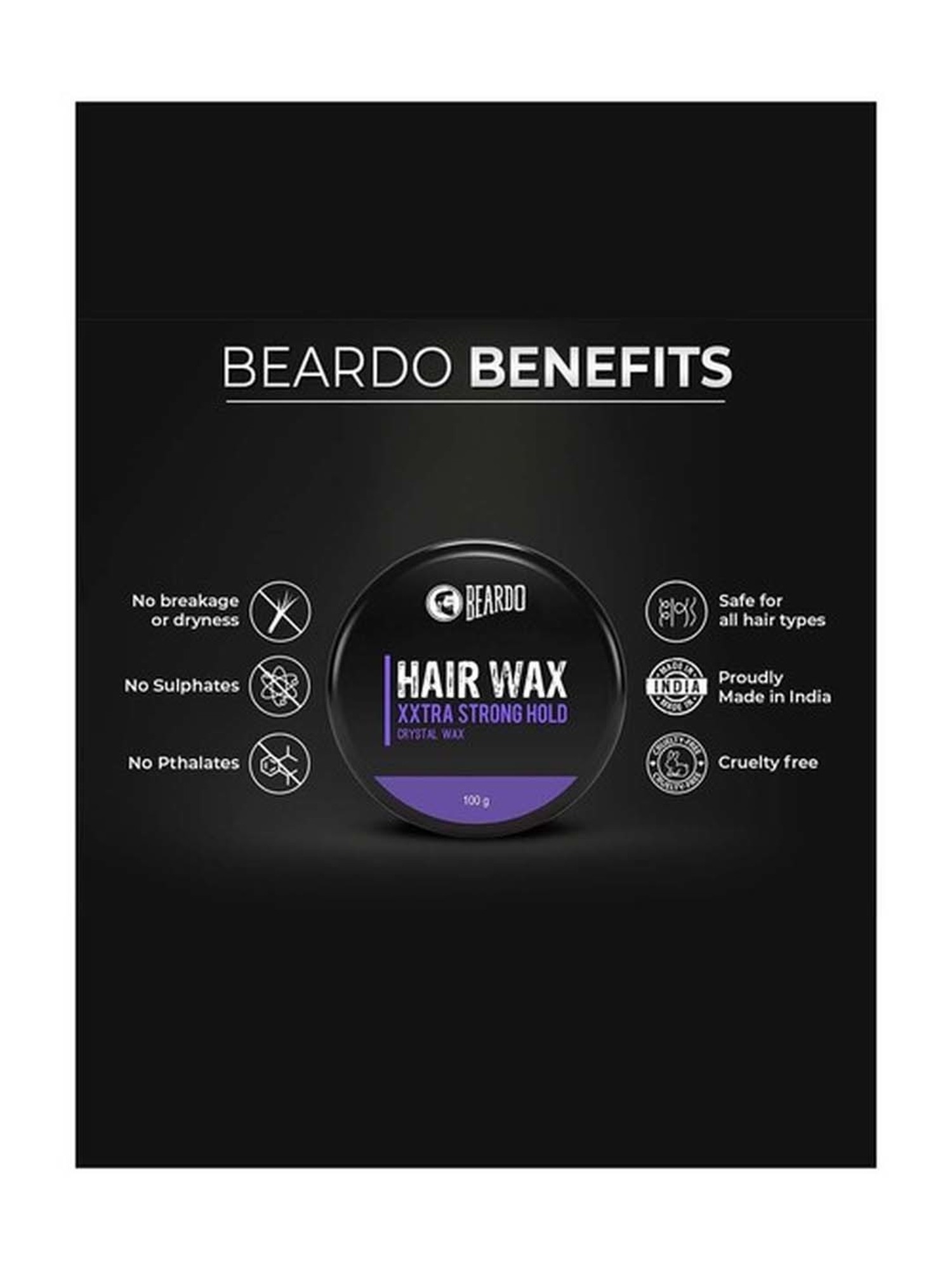 Buy Beardo XXtra Strong Hold Crystal Wax - 100 gm Online At Best Price @  Tata CLiQ