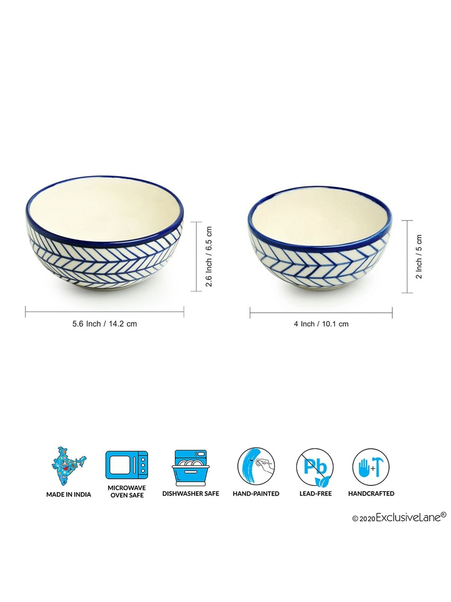 Buy ExclusiveLane Ceramic Dinner Plates - With Serving Bowls & Katoris,  Earthen Turquoise, Hand Glazed, Microwave Safe Online at Best Price of Rs  3560 - bigbasket