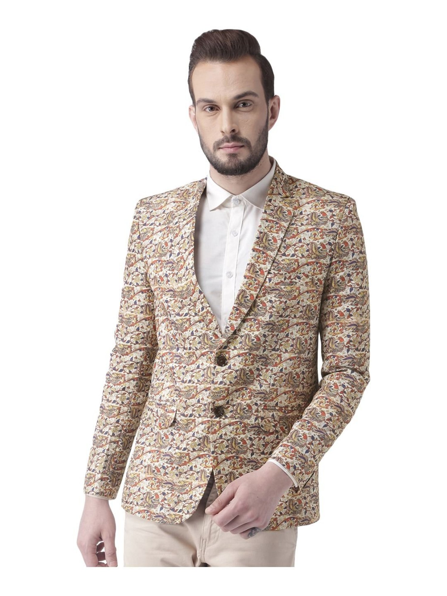 Buy Hang Up Multicolor Regular Fit Printed Blazer for Mens Online