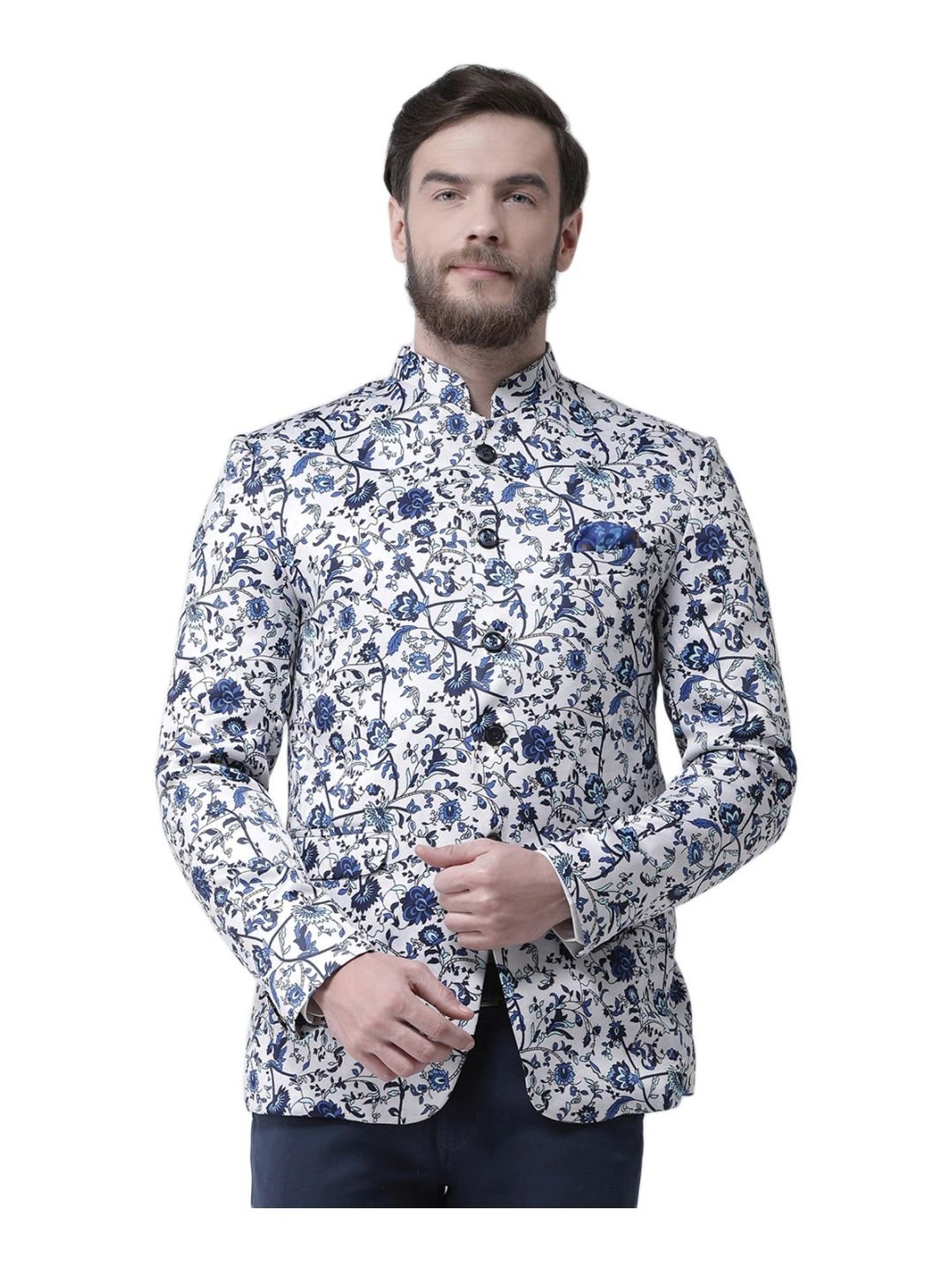 Buy Hang Up Multicolor Regular Fit Printed Blazer for Mens Online