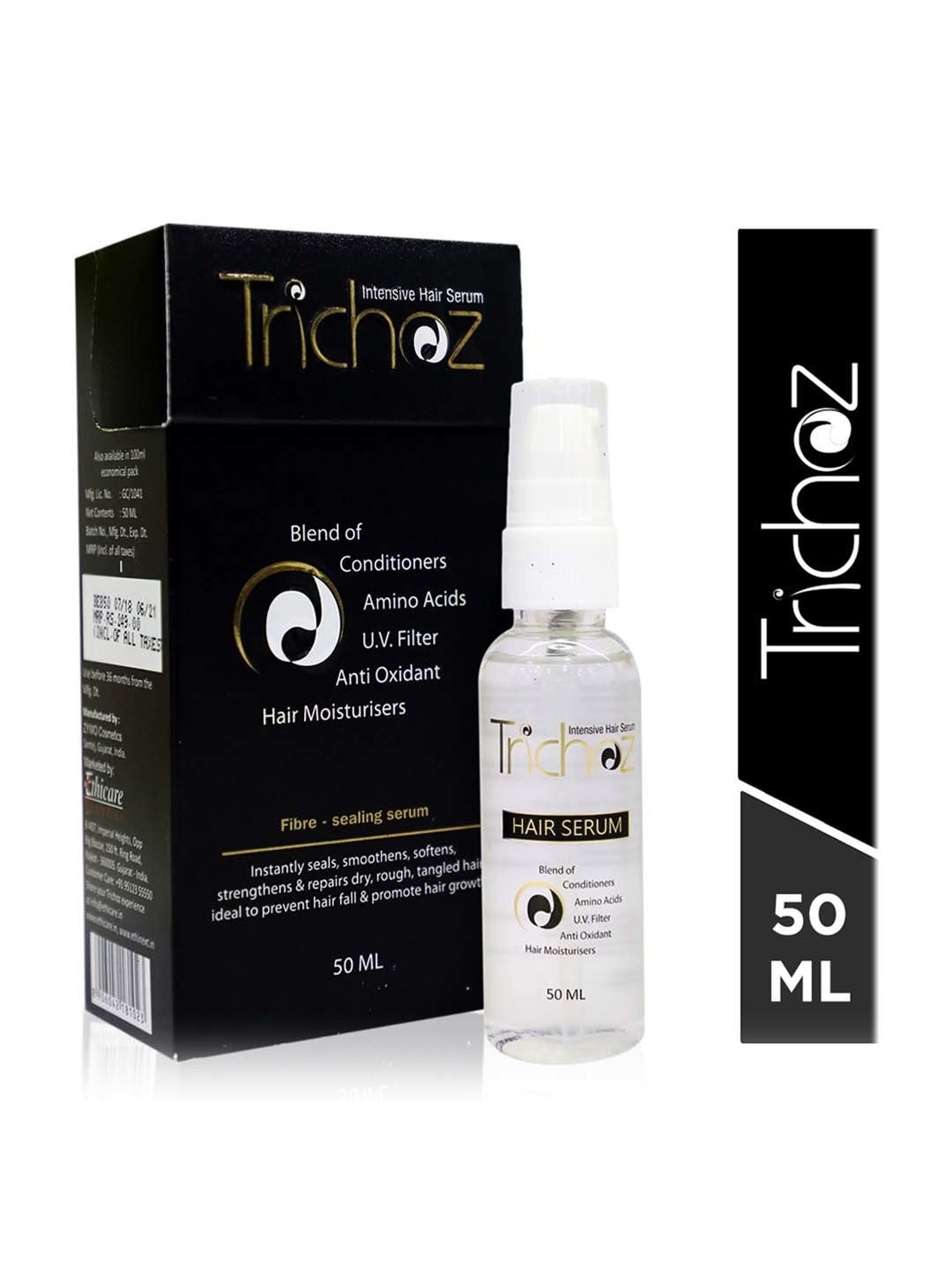 Buy Trichoz Intensive Hair Serum Pack of 2 - 100 ml Online At Best