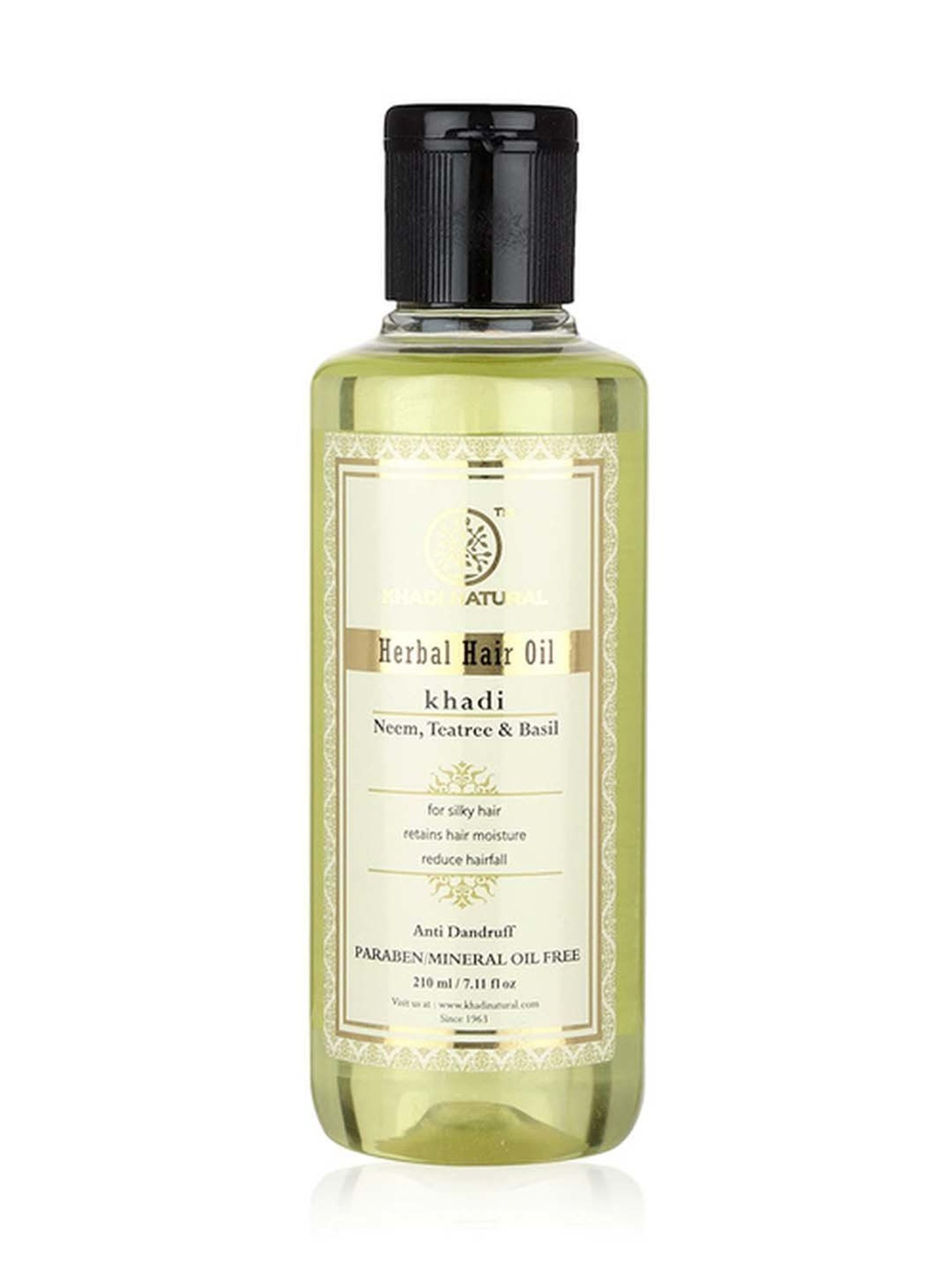 Buy Khadi Herbal Neem Teatree Basil Hair Oil 210 ml Online At