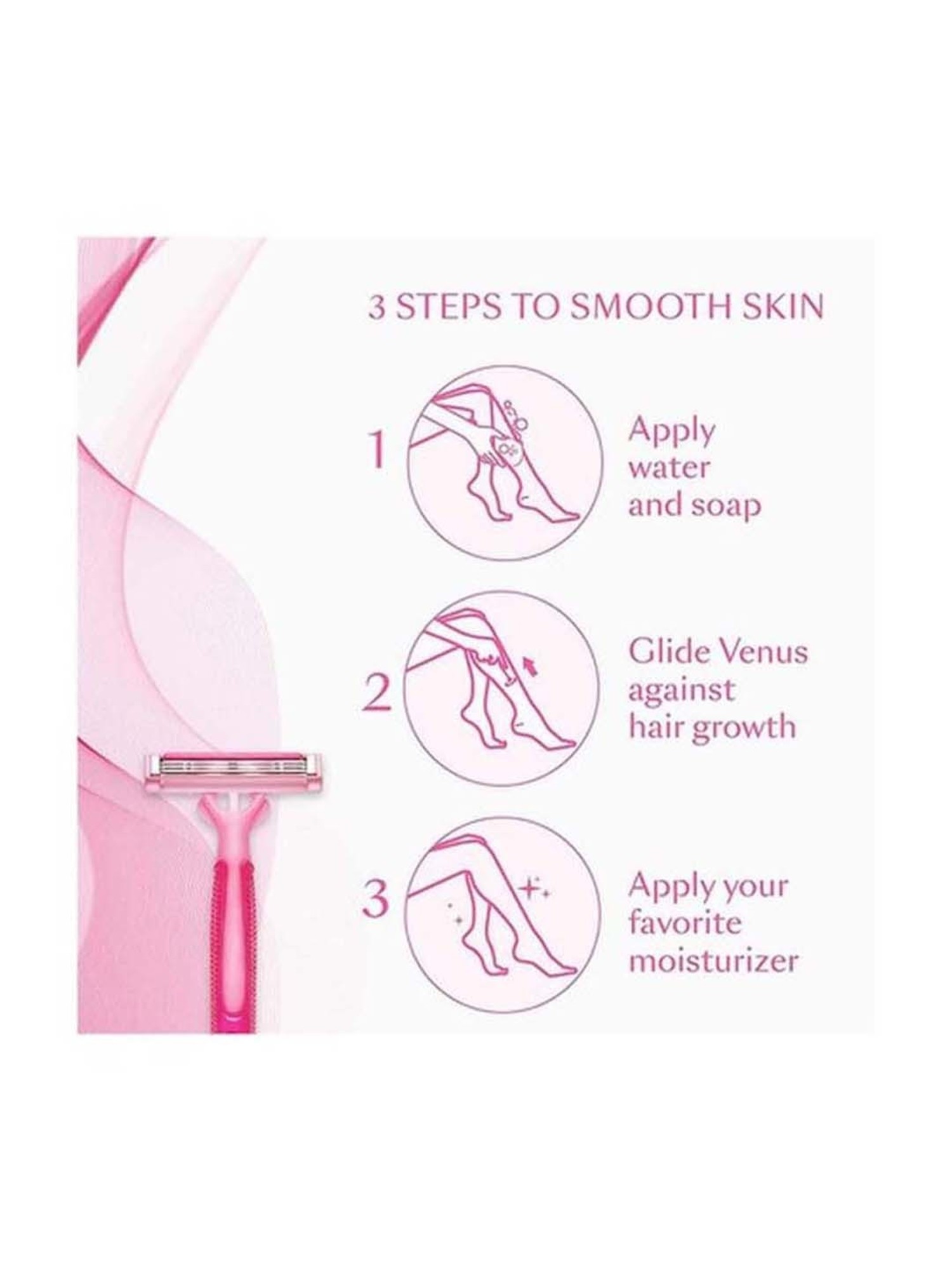 Gillette Venus Smooth Hair Removal Women's Razor with Aloe Vera Price - Buy  Online at ₹293 in India