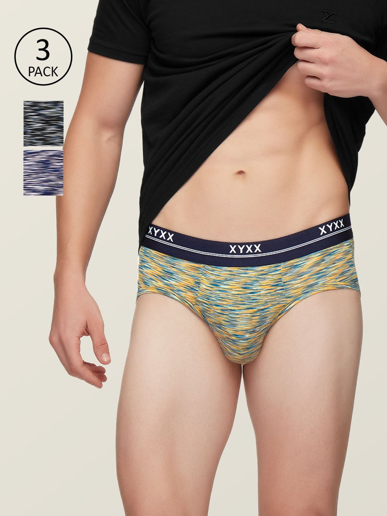 Buy XYXX Multicolor Regular Fit Briefs - Pack of 3 for Men's Online @ Tata  CLiQ