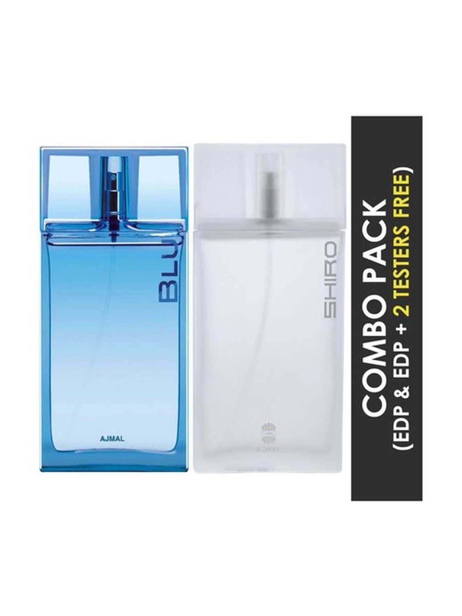 Buy Ajmal Blu EDP Shiro EDP with 2 Perfume Testers 180 ml