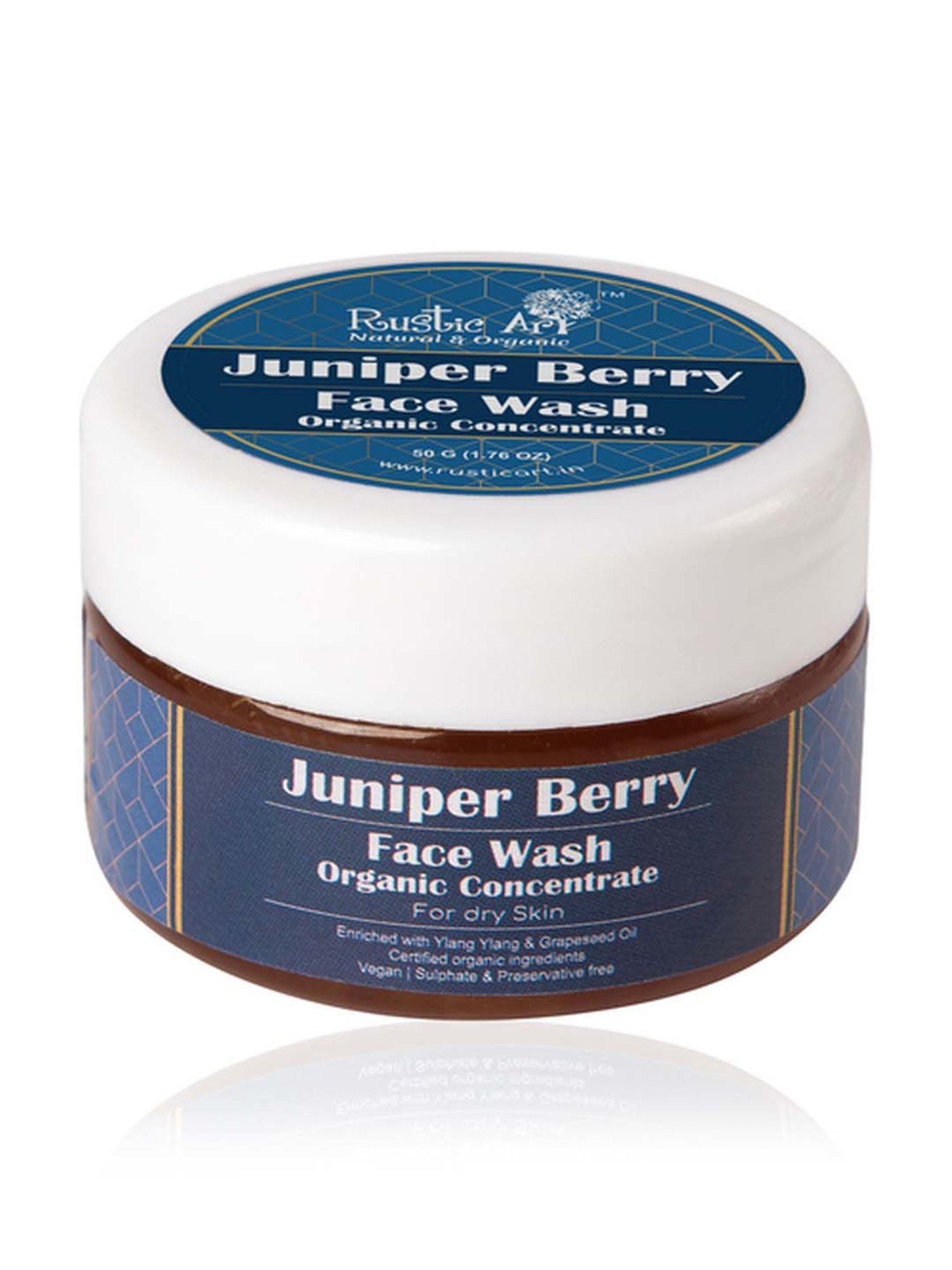 Buy Rustic Art Juniper Berry Face Wash Concentrate 50 gm Online