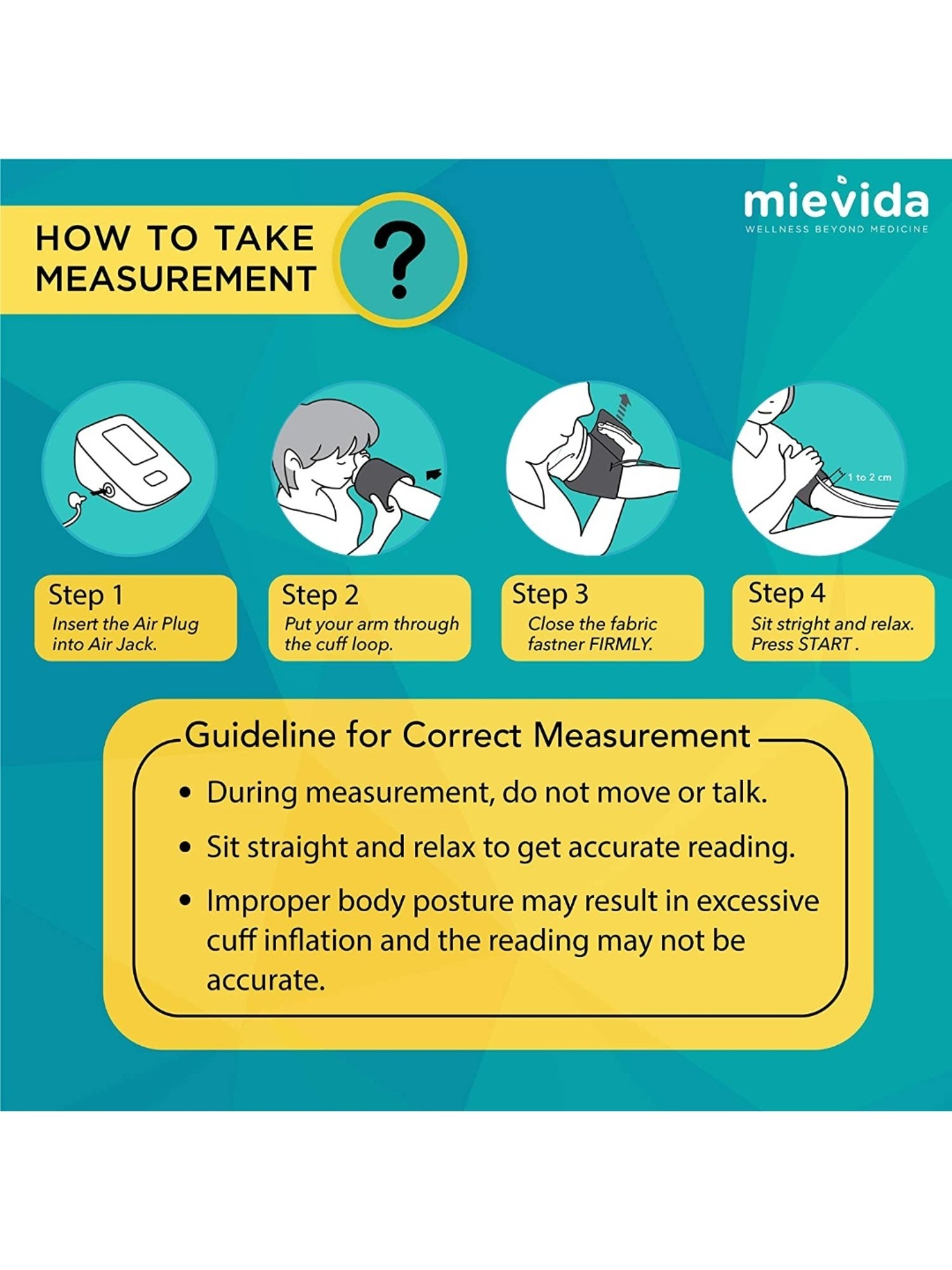 Mievida Mi-Heart B7 Fully Automatic Digital Blood Pressure Monitor