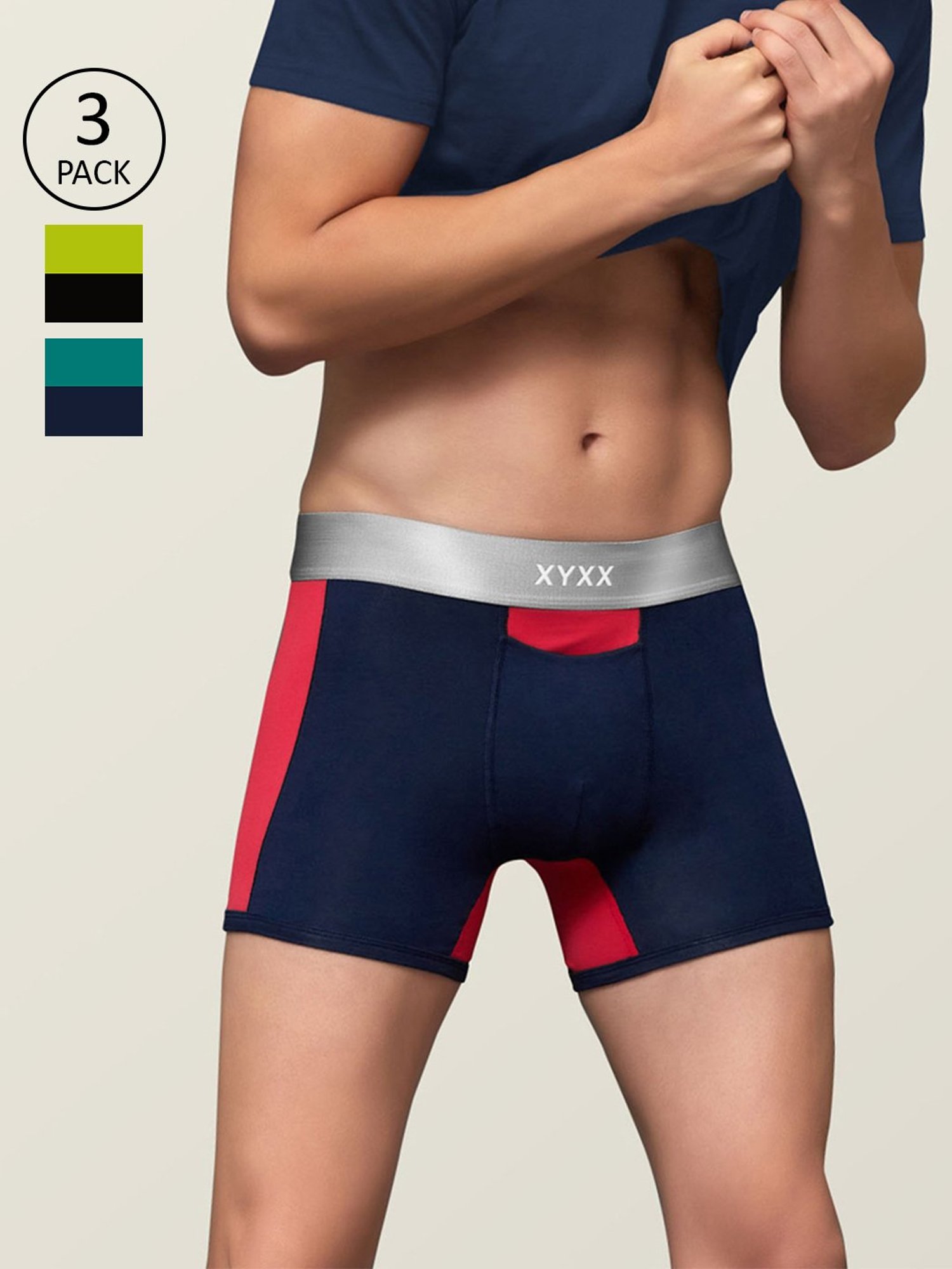 Buy XYXX Multicolor Briefs - Pack of 3 for Men's Online @ Tata CLiQ