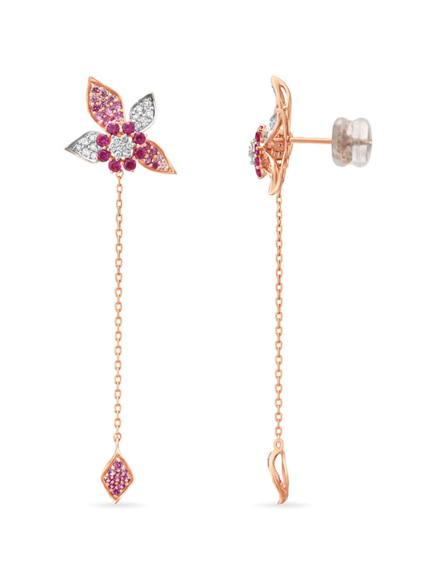Buy Mia by Tanishq 14k Rose Gold Earrings for Women Online At Best Price   Tata CLiQ