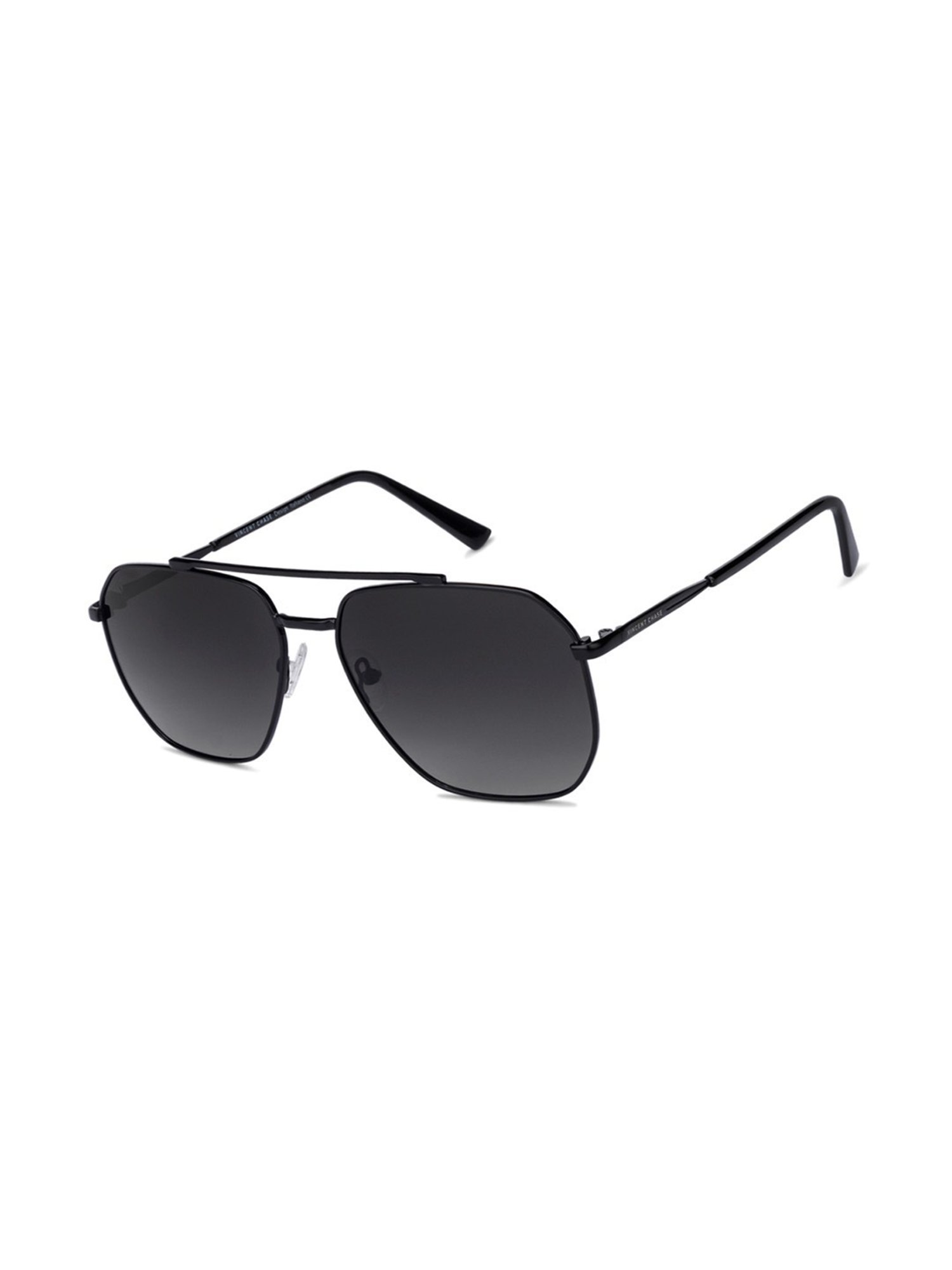 Buy Vincent Chase by Lenskart Black Grey Large Rectangle Sunglasses - VC  S14480 Online